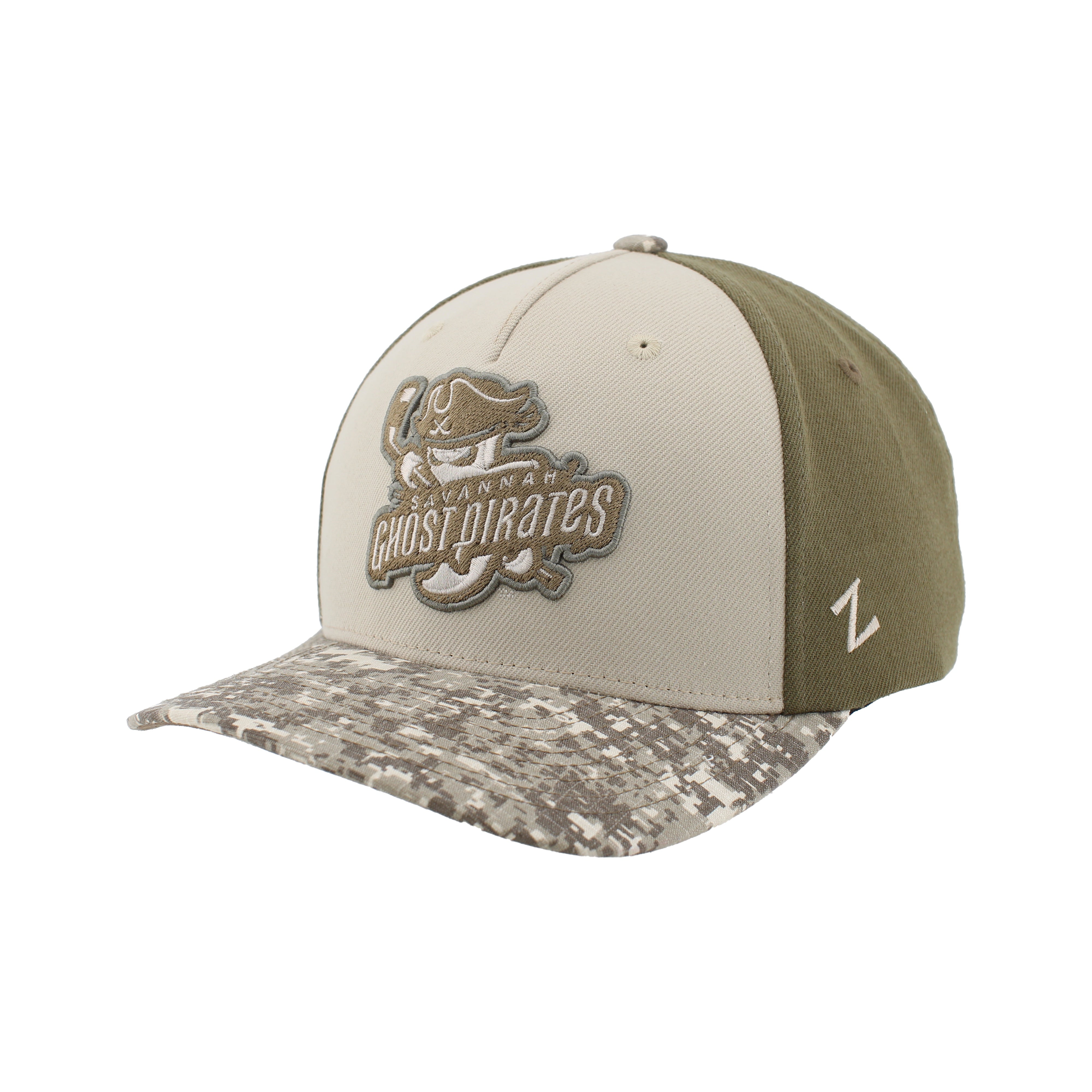 Ghost Pirates Military Stone/Tan Camo Primary Hat