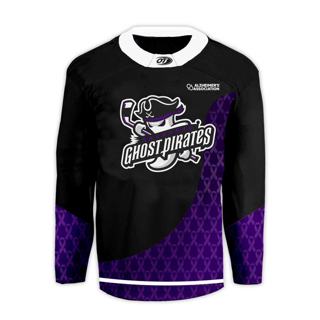 Savannah Ghost Pirates Alzheimer's Awareness Replica Jersey