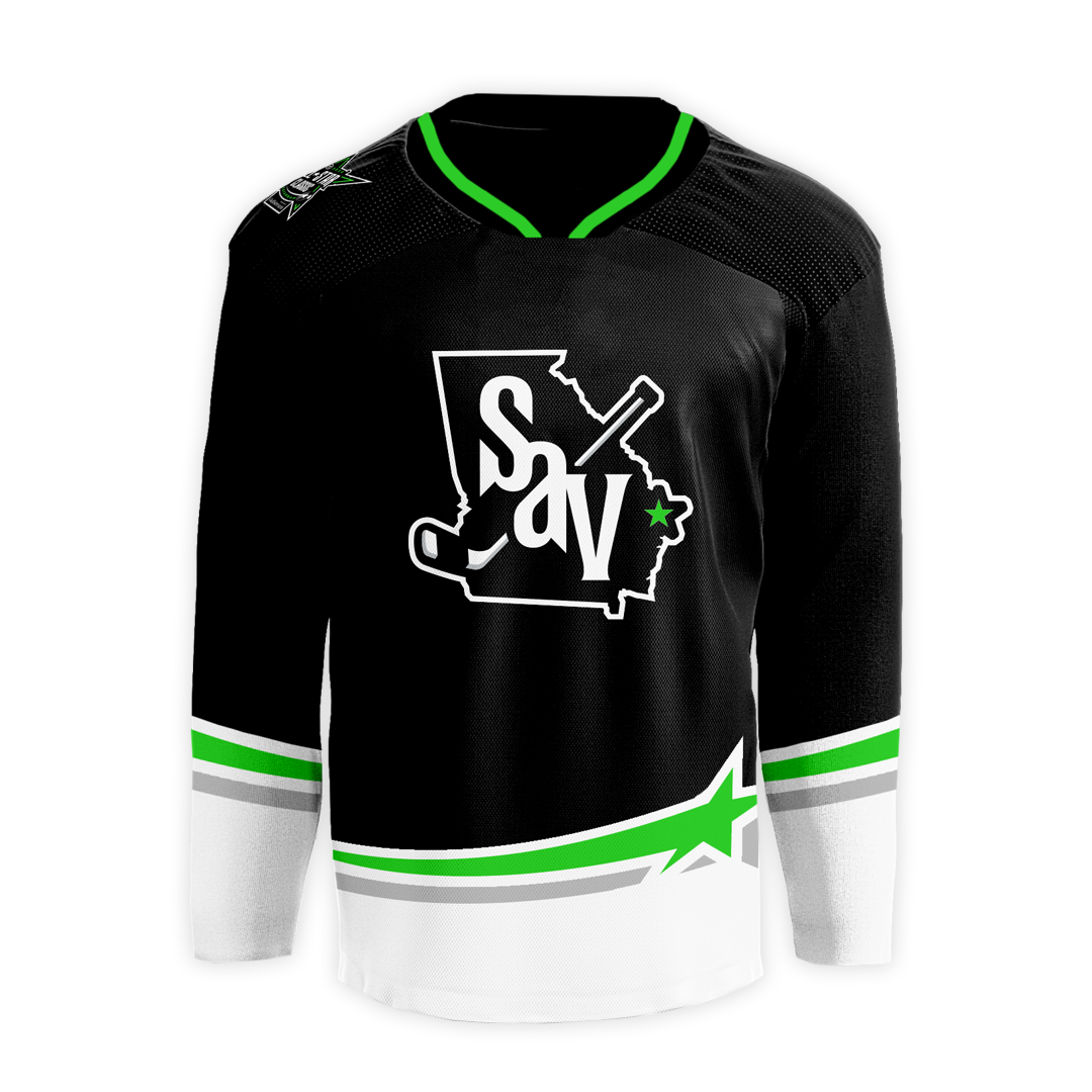Ghost Pirates Athletic Knit SAV Logo Youth Jersey