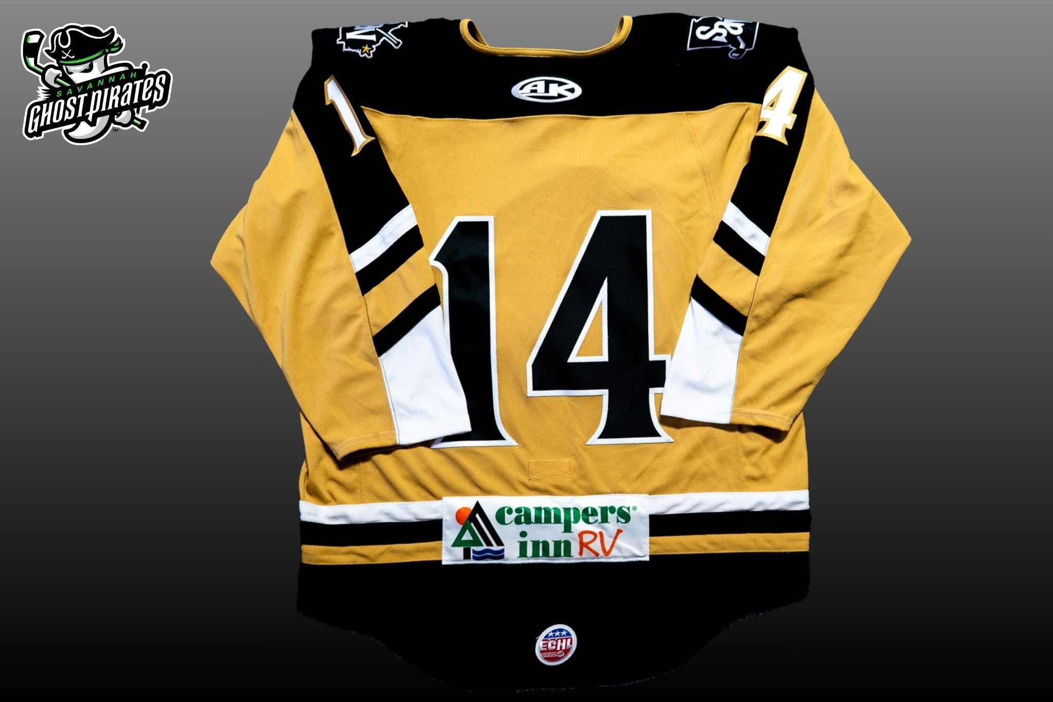 #14 Authentic Golden Ghost Jersey (Size 56)