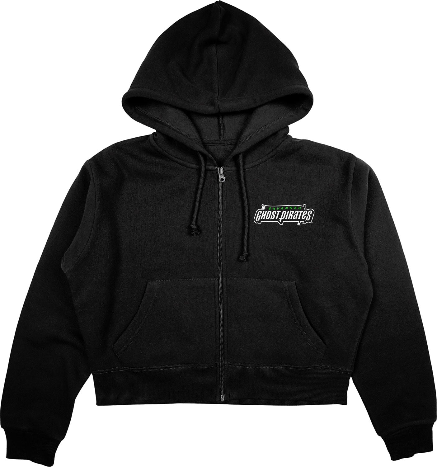Ghost Pirates Women's Black Cropped Hoodie