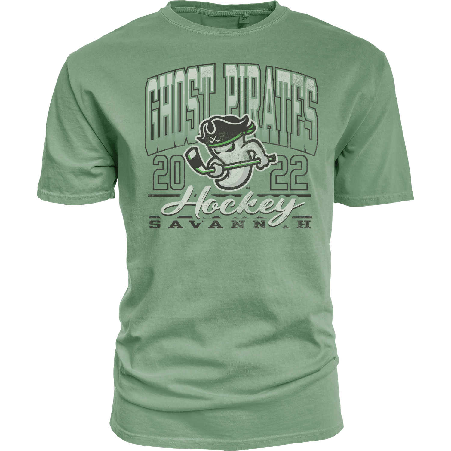 Ghost Pirates Green Kicking It Soft T-Shirt