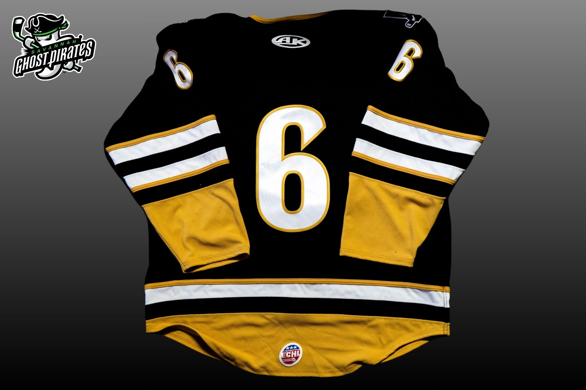 #6 Authentic Golden Ghost Jersey (Size 58)