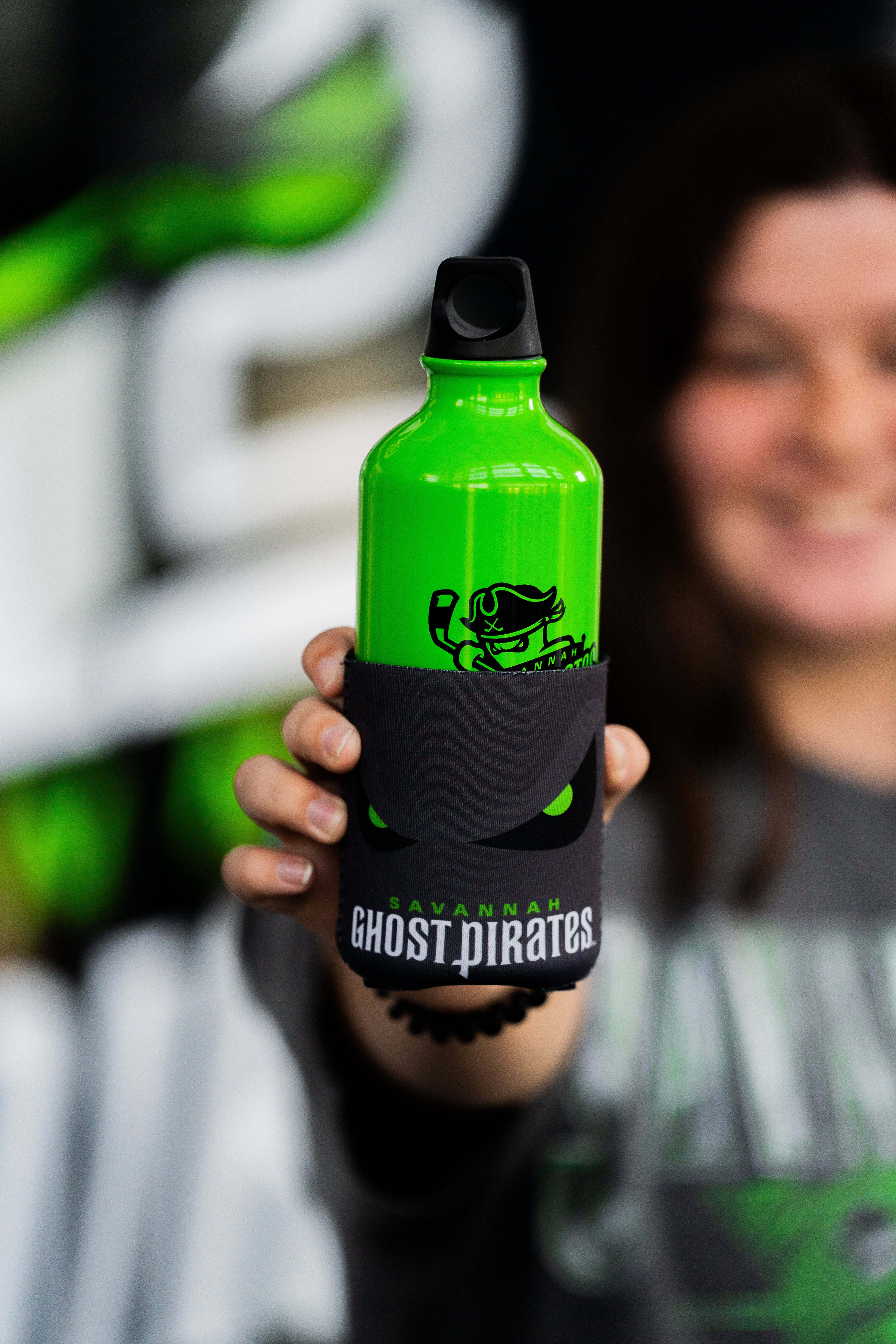 Ghost Pirates Eyes Logo Koozie
