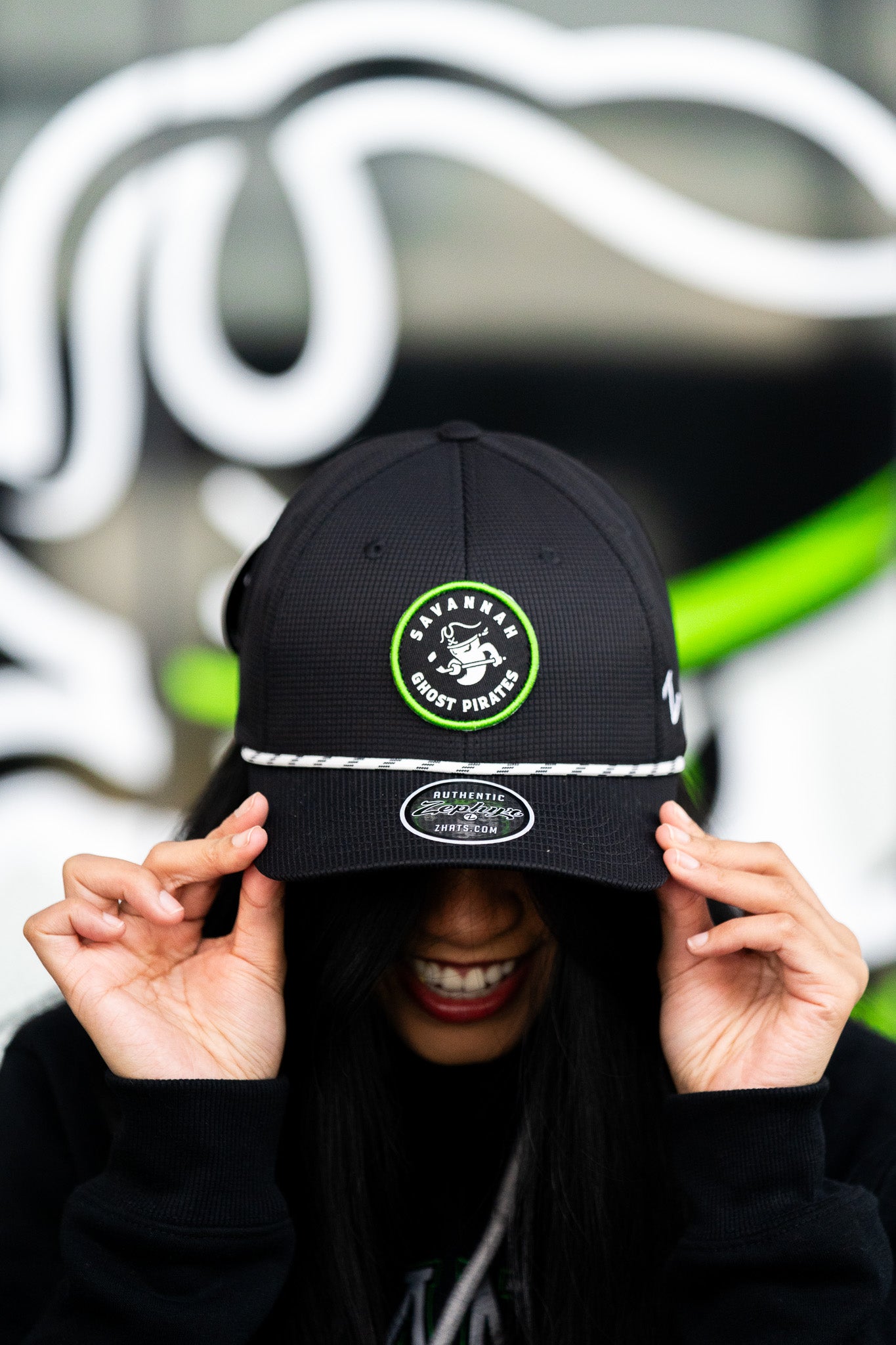 Savannah Ghost Pirates Rewind Black/White Back 9 Hat