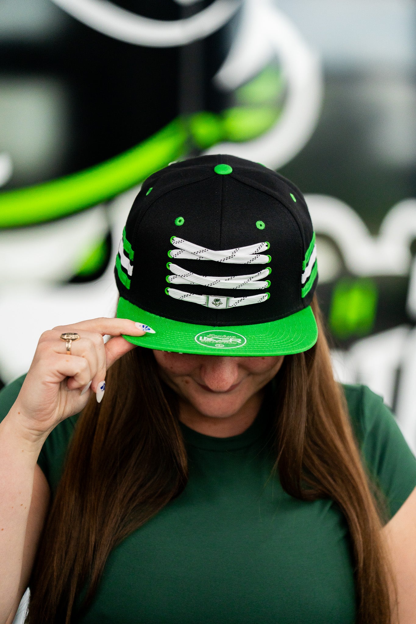 Savannah Ghost Pirates ZClassic Black/Nuc Green Lacer Locker Room Hat