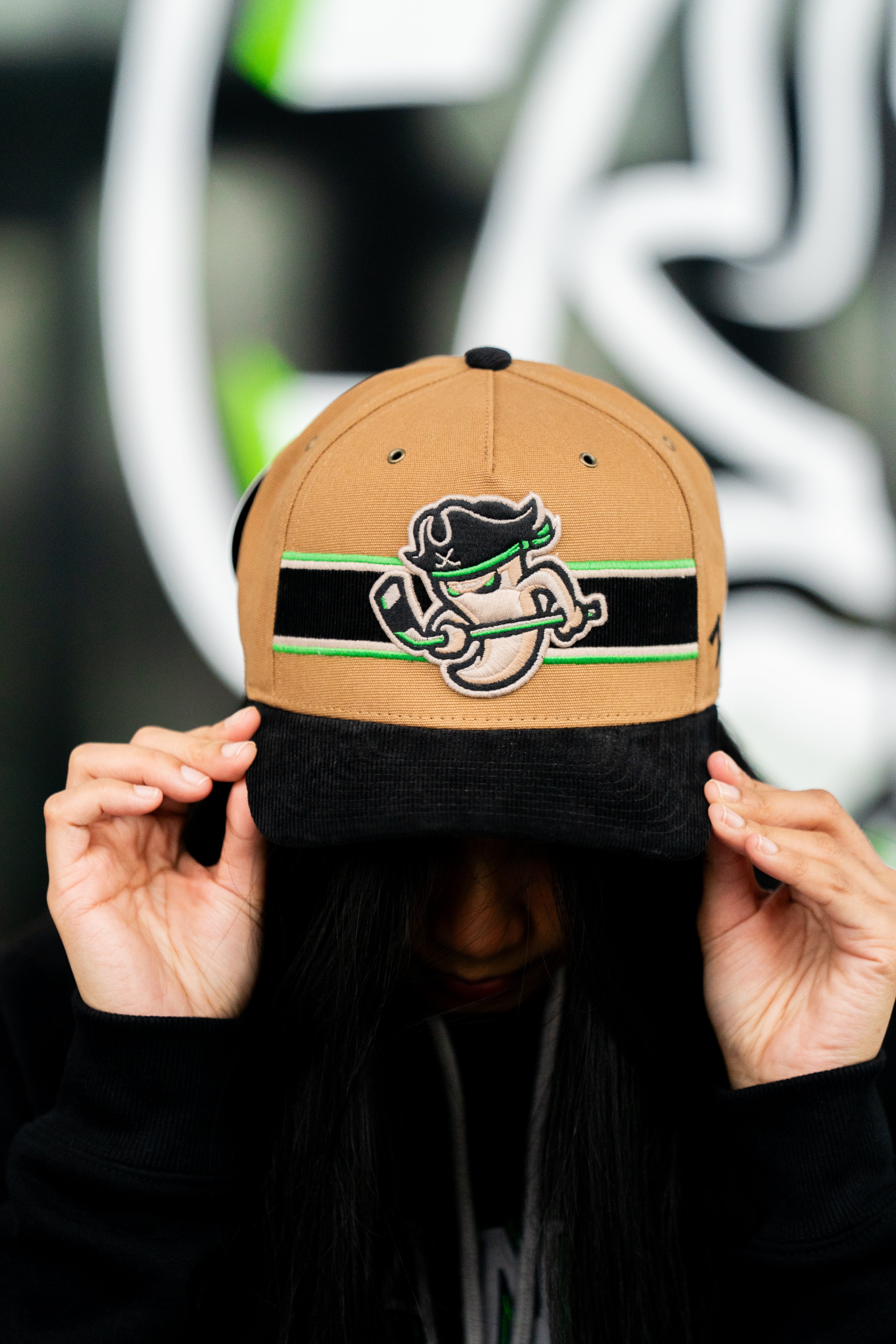 Savannah Ghost Pirates Tier 2Z315 Copper Brown/Black 1Time Hat