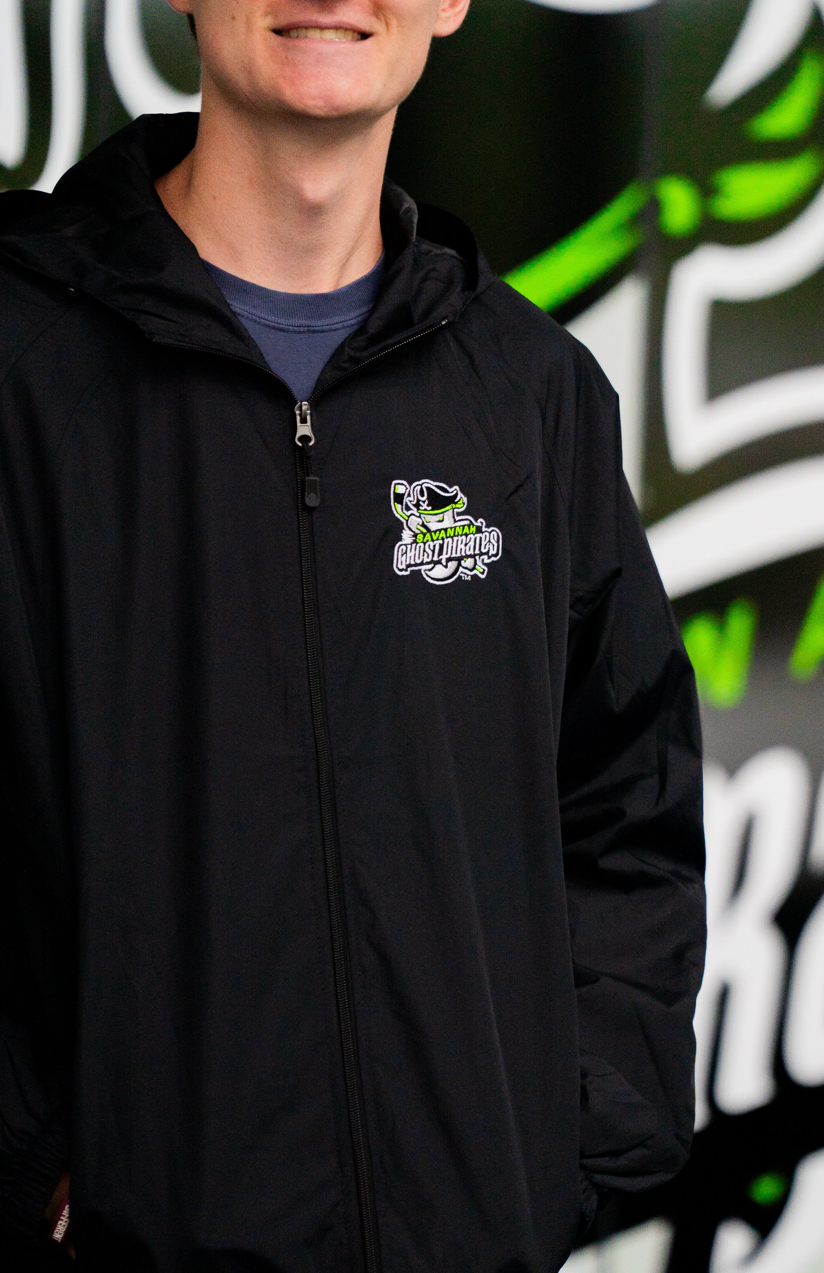 Savannah Ghost Pirates Windbreaker