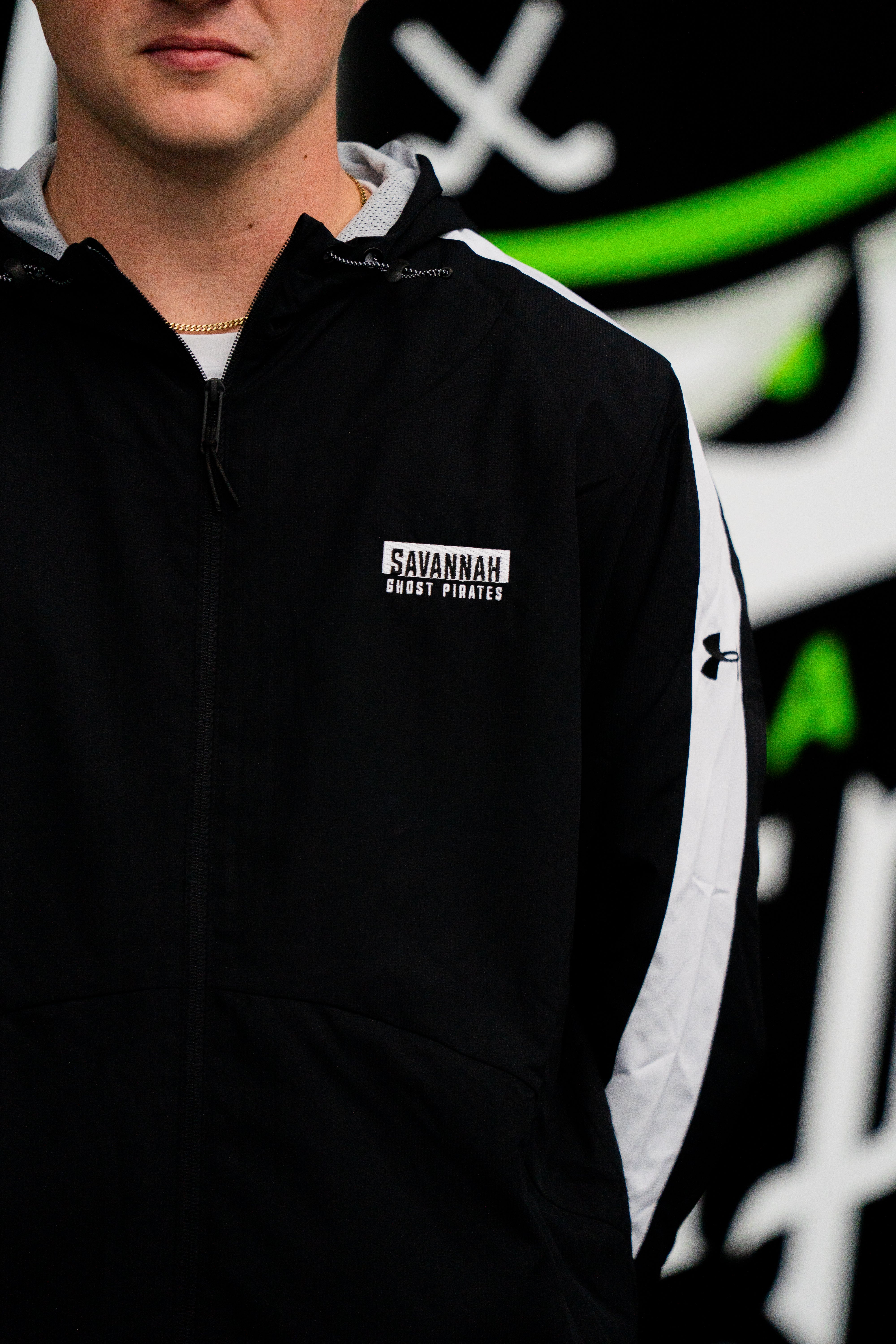 Ghost Pirates Under Armour Block Windbreaker - Black