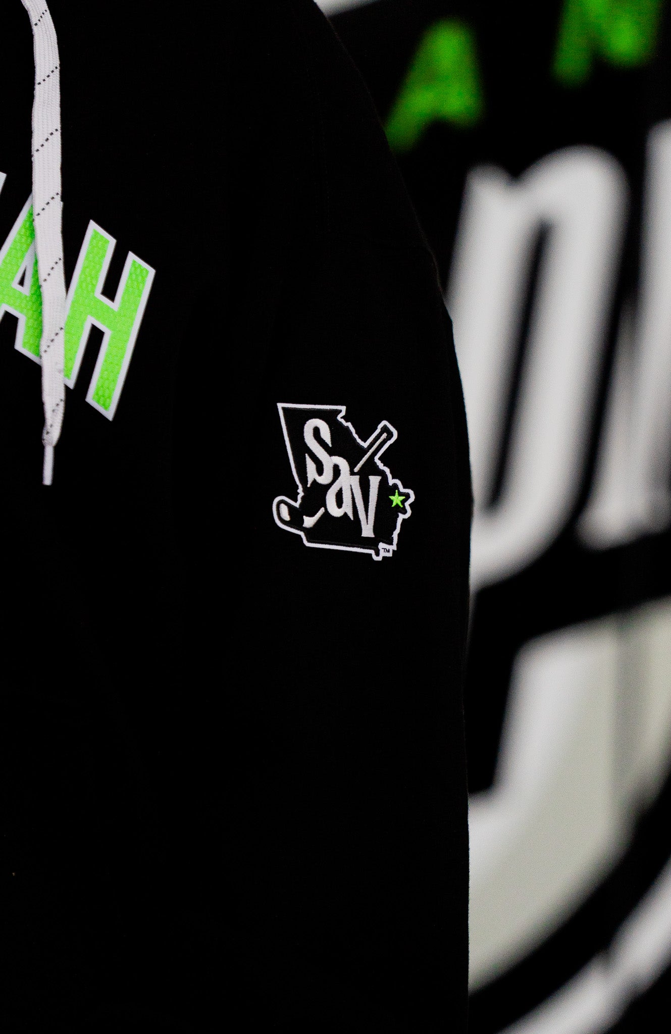 Savannah Ghost Pirates Black Laceup Hoodie