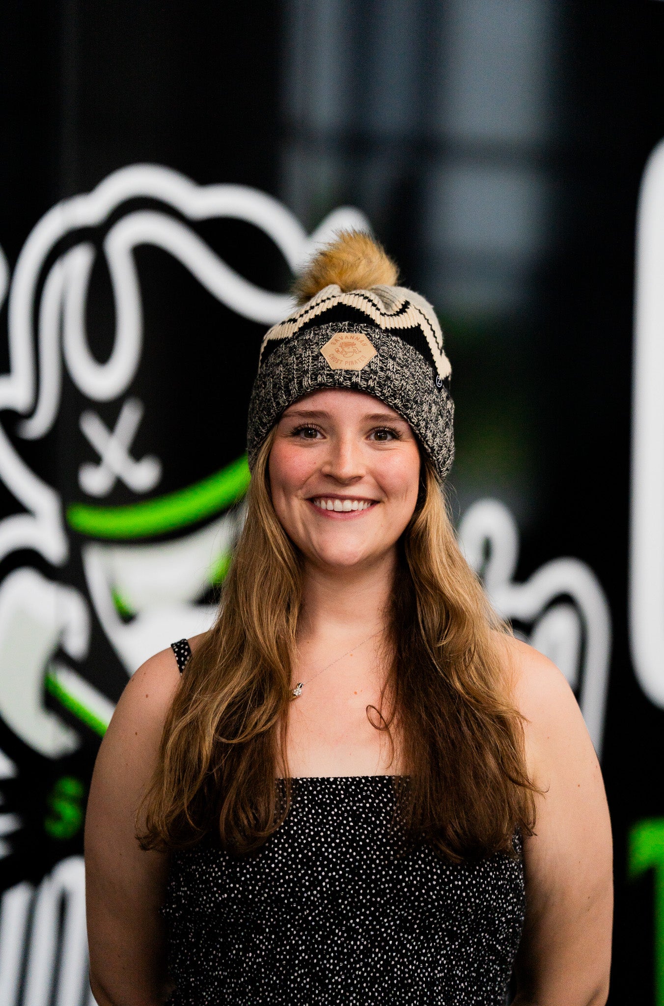 Savannah Ghost Pirates Zephyr Blk/Stone/Lt. Gray Minx Beanie