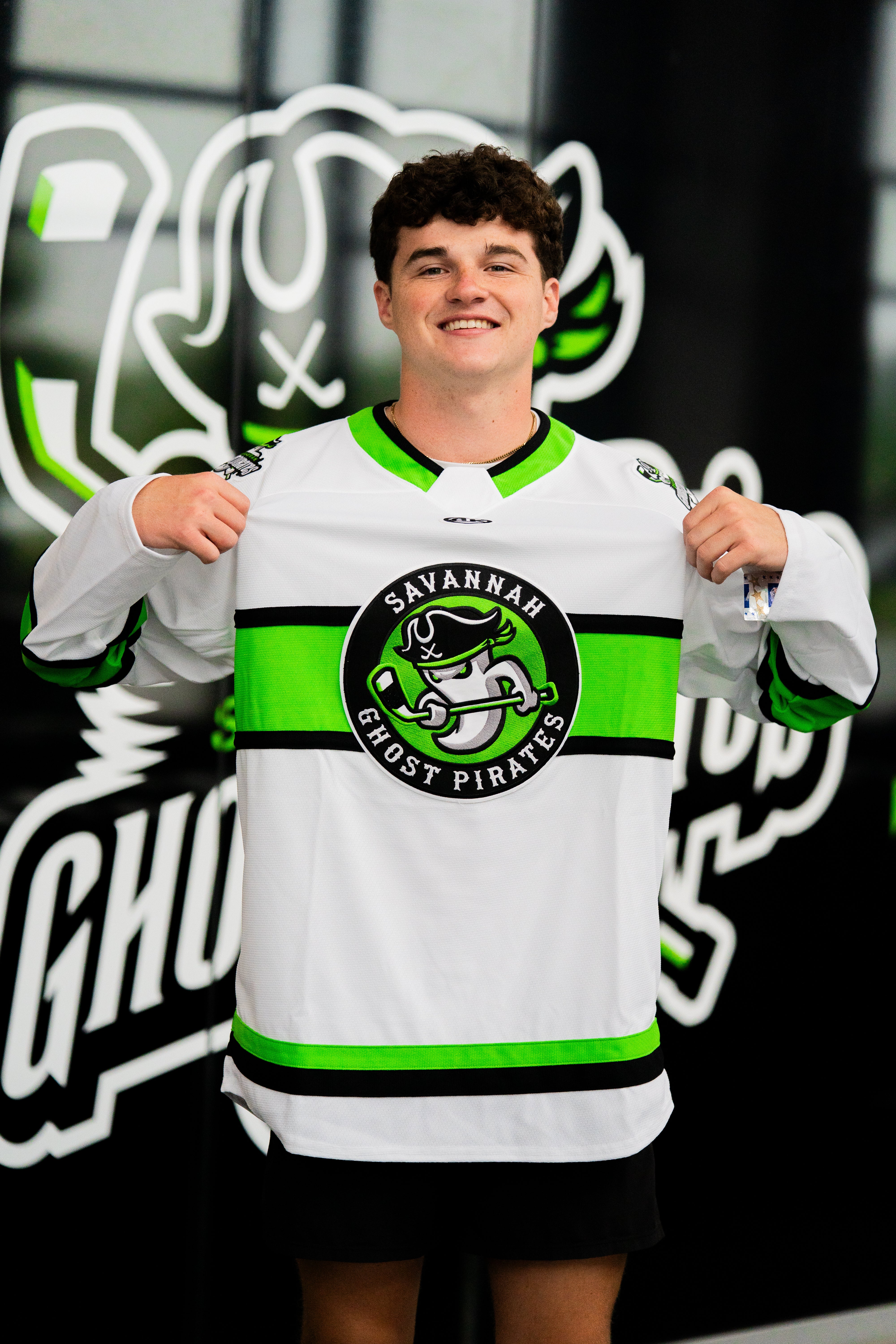 Savannah Ghost Pirates Official White Replica Jersey Savannah Ghost Pirates Official White Replica Jersey
