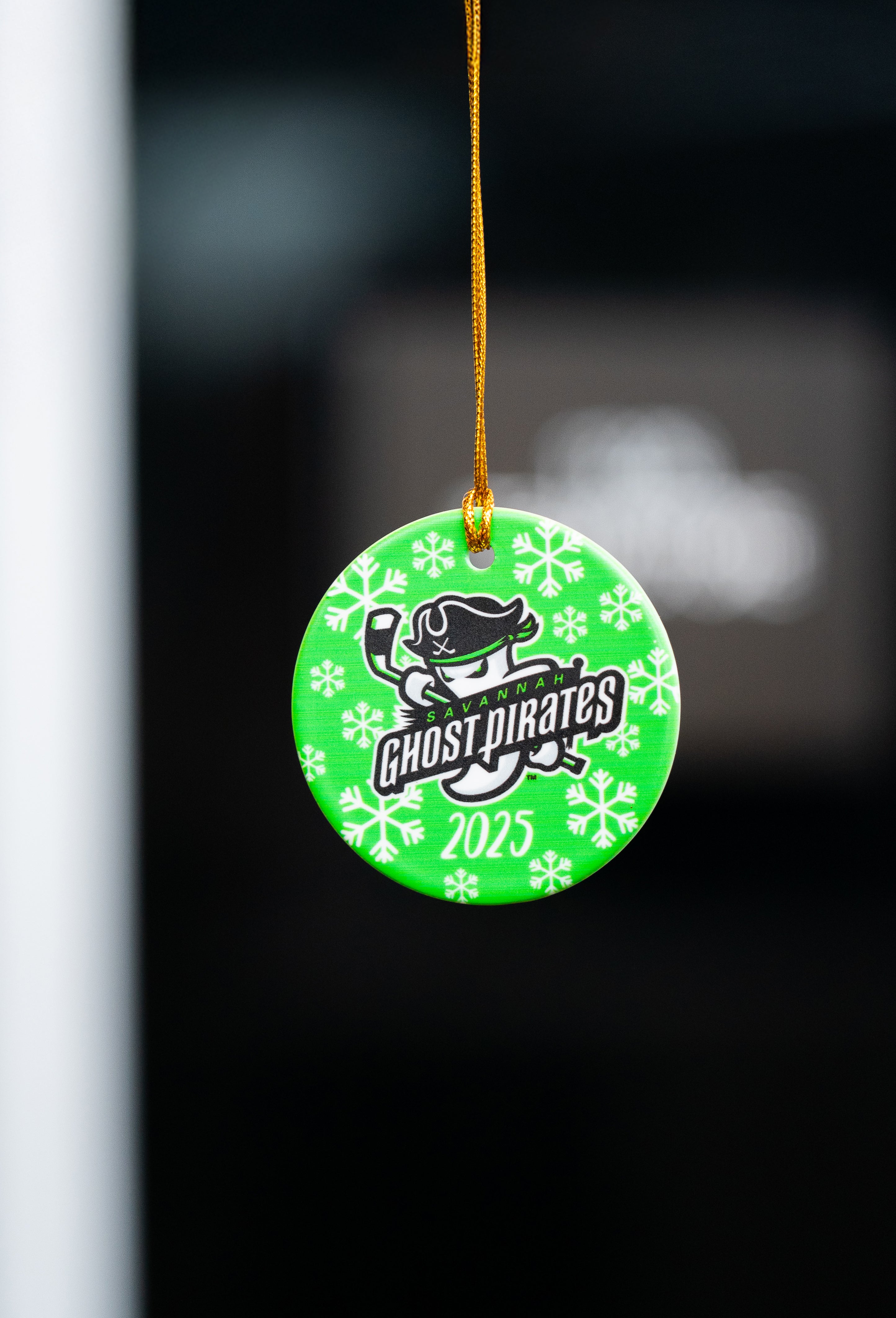 Ghost Pirates Primary Logo Year Circle Ornament