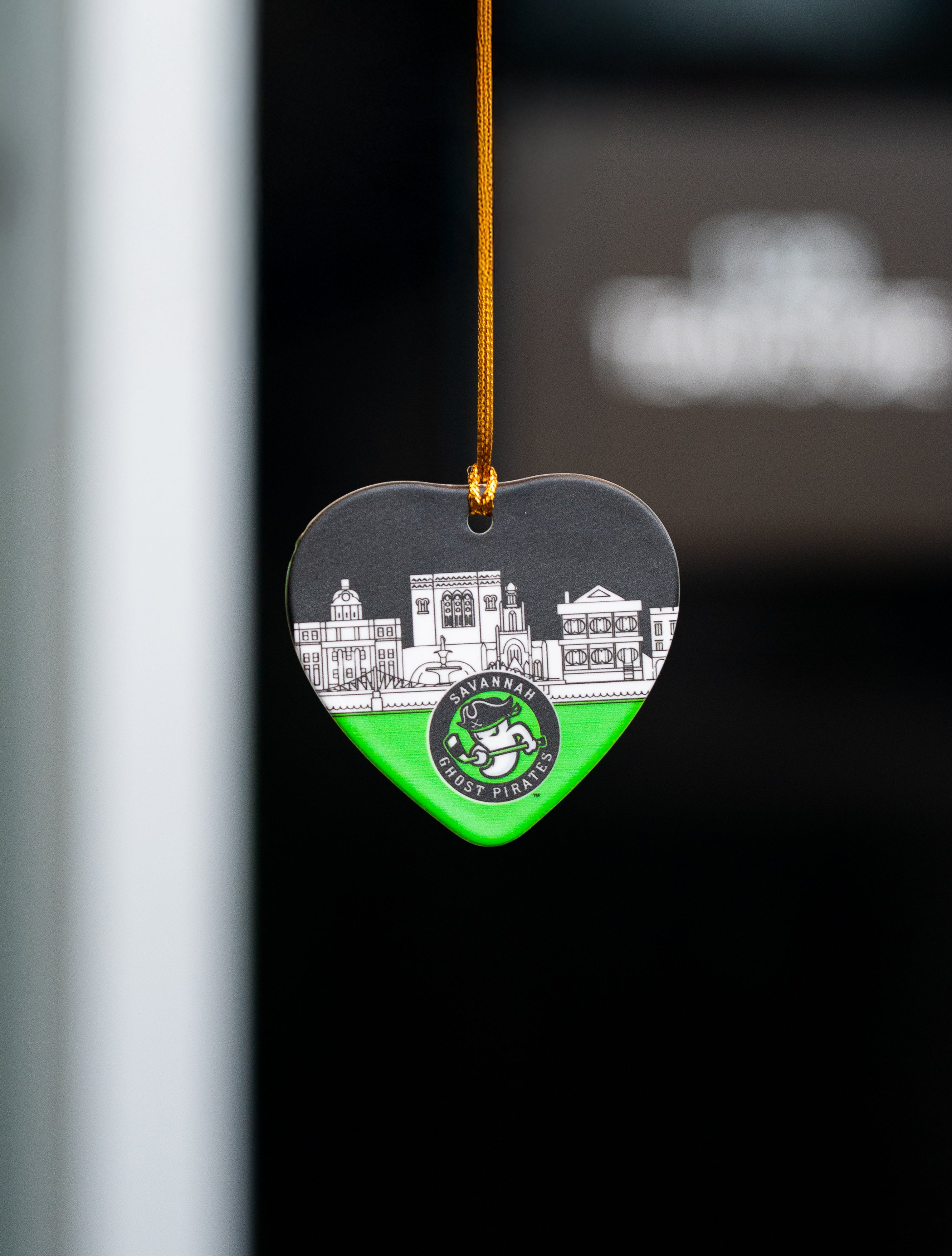 Ghost Pirates Heart City Landscape Ornament