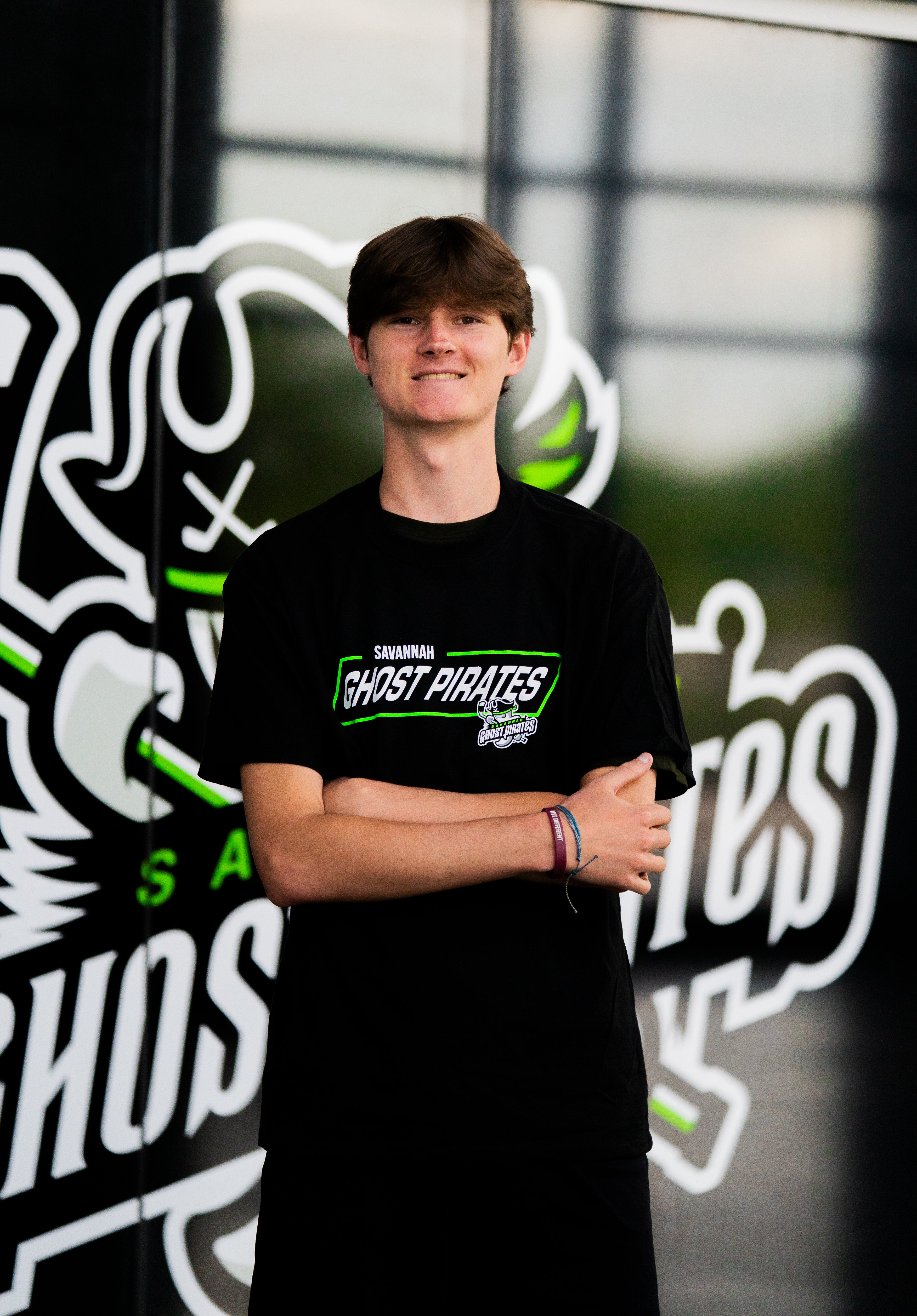 Savannah Ghost Pirates Black Neon Box Tee