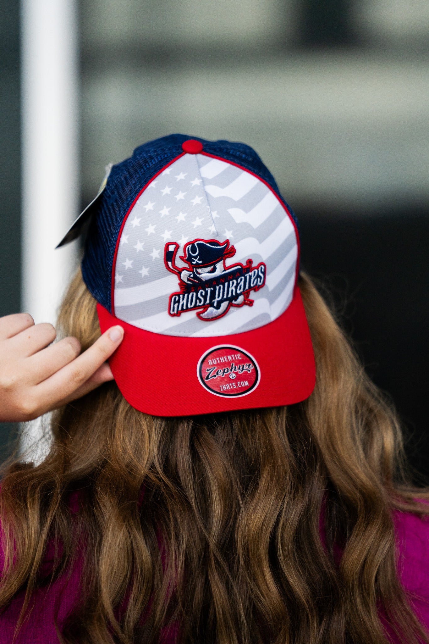 Savannah Ghost Pirates Stamina Patriotic Hat