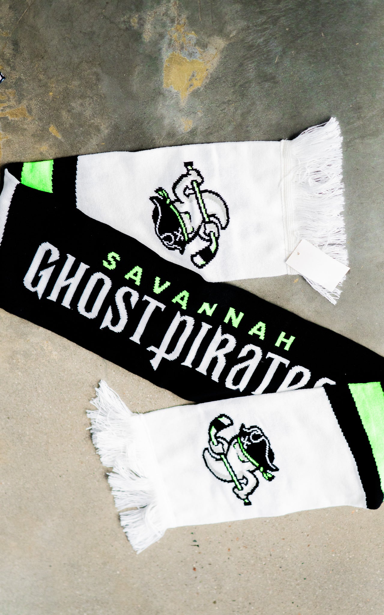 Savannah Ghost Pirates Jacquard Acrylic Scarf