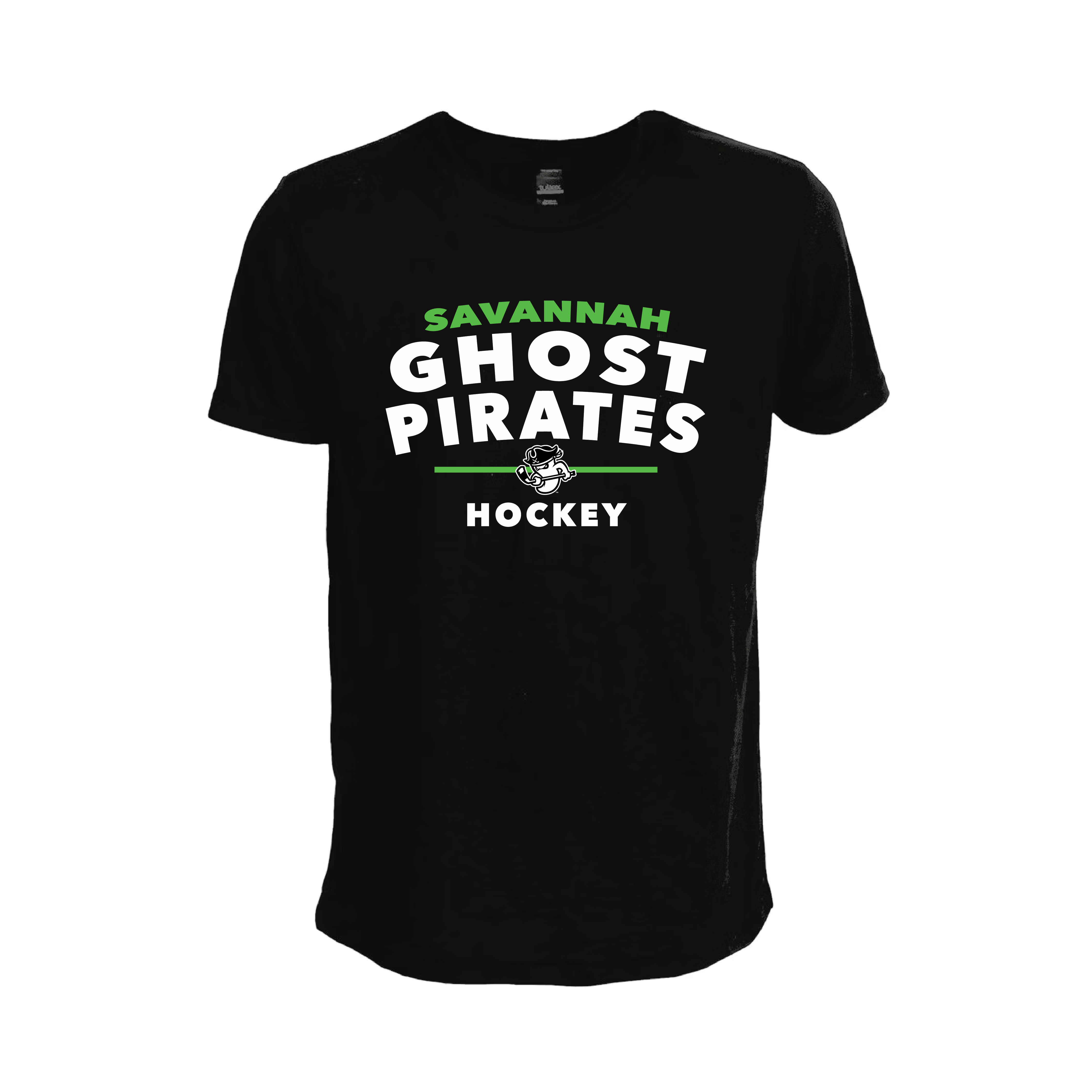 Savannah Ghost Pirates Black Youth Text Tee
