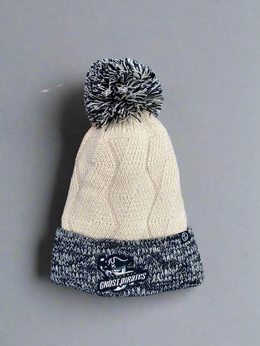 Ghost Pirates Zephyr Etch Ceramic Crossover Pom Beanie