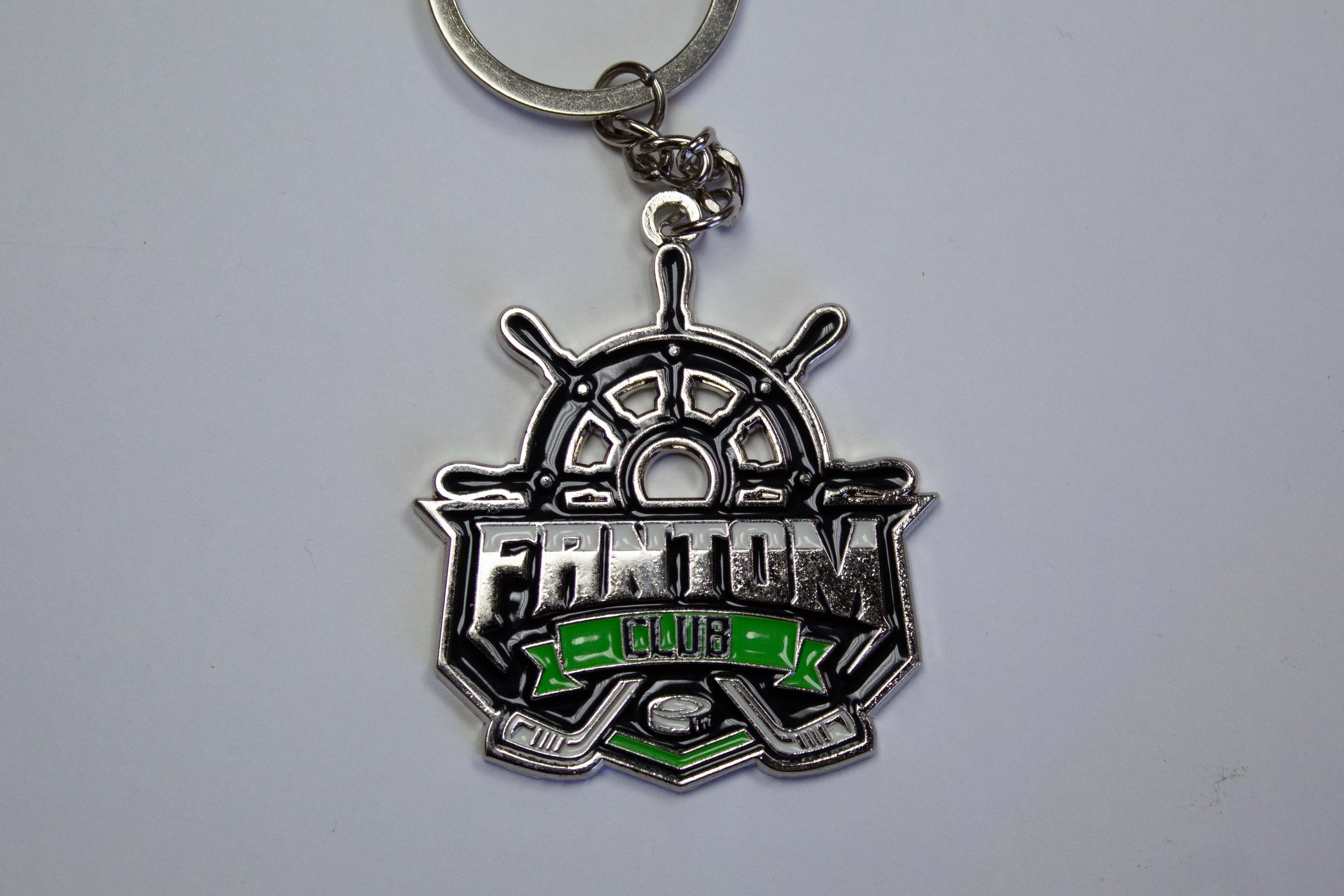 Fantom Club Logo Metal Keychain