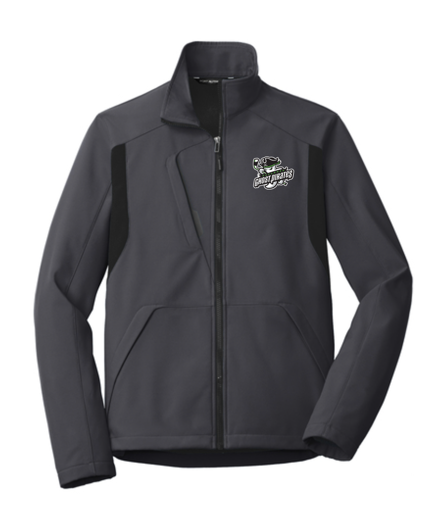Ghost Pirates Gry/Blk Soft Shell Jacket