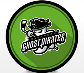 Ghost Pirates Puck - Primary Green
