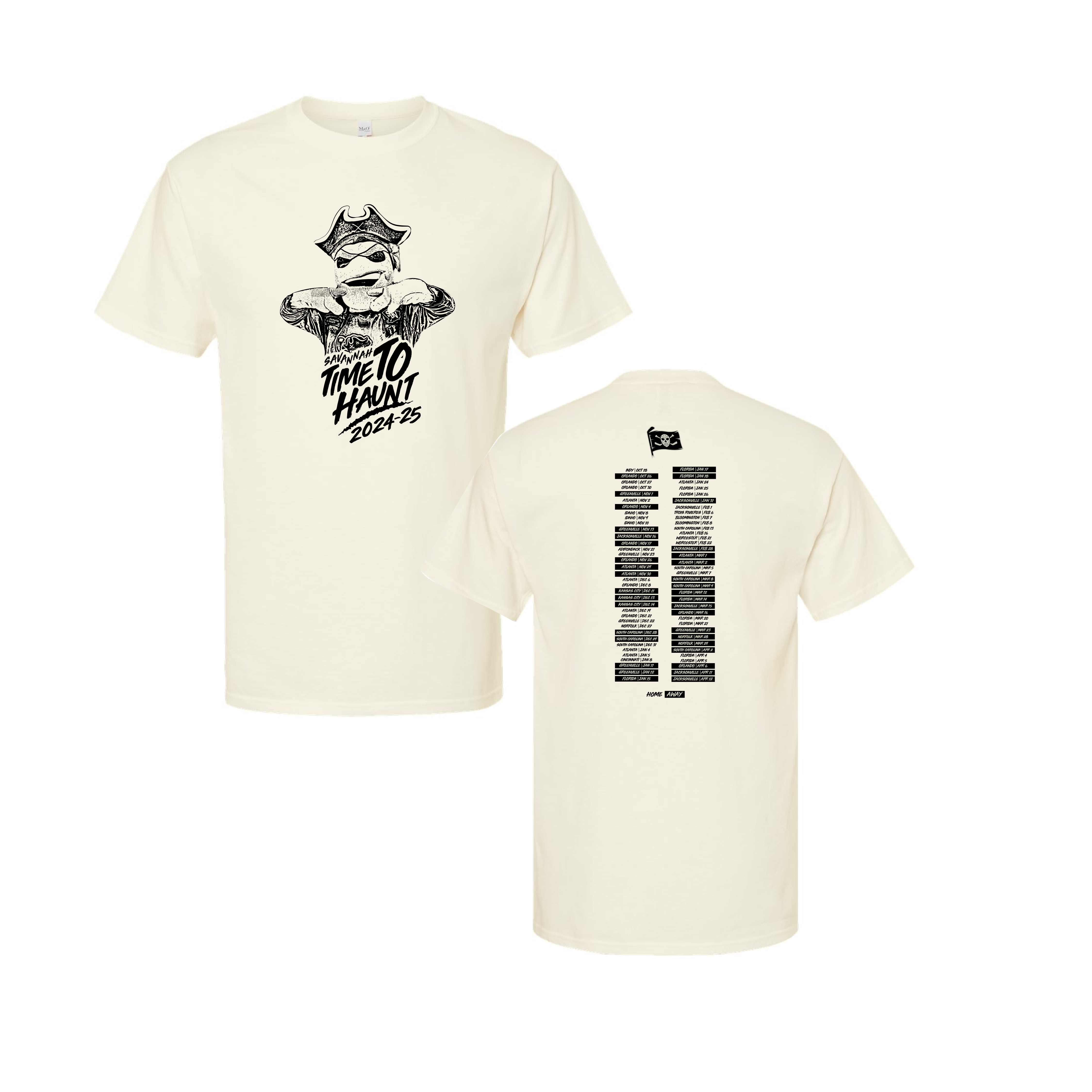 Ghost Pirates 2024-25 Schedule Tee