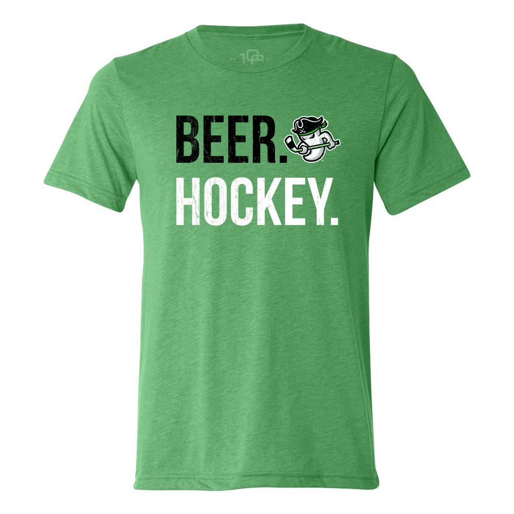Savannah Ghost Pirates Green Beer Hockey Tee