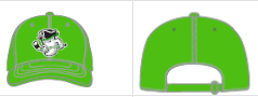 Ghost Pirates Relaxed Fit Sav Green Ghost Logo Hat