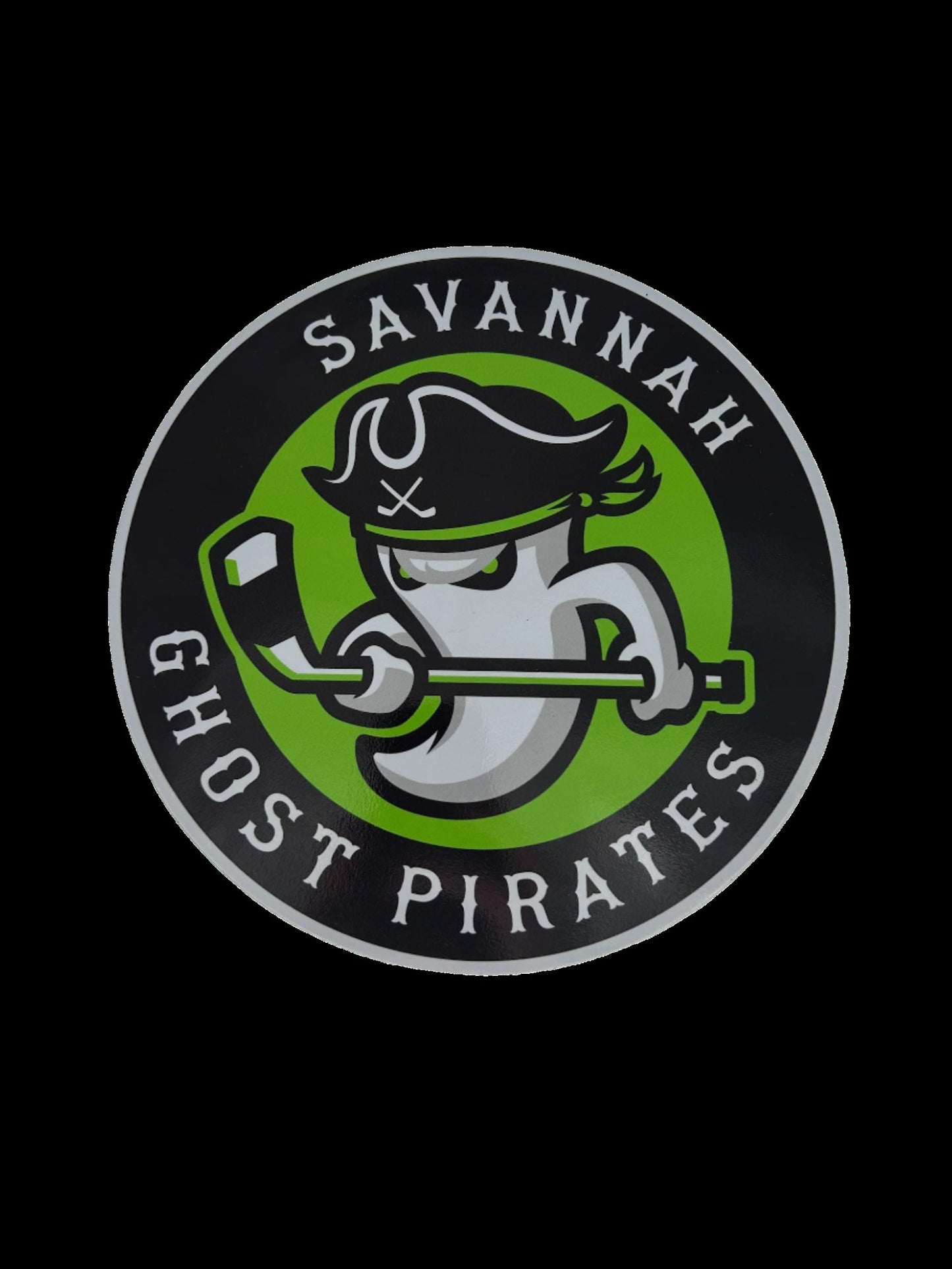 Savannah Ghost Pirates Large "8 Car Magnet