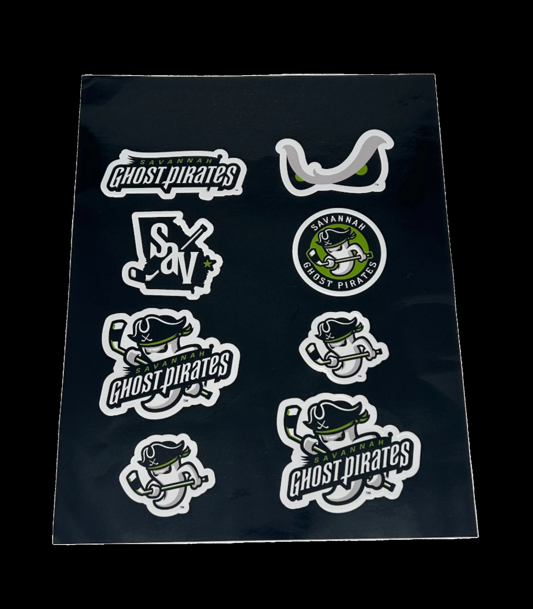Savannah Ghost Pirates Team Logo Sticker Sheet