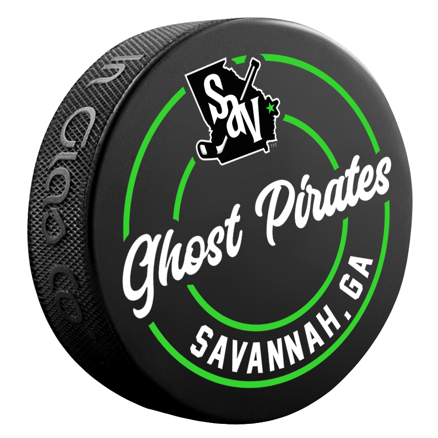 Ghost Pirates Puck -Sav Logo