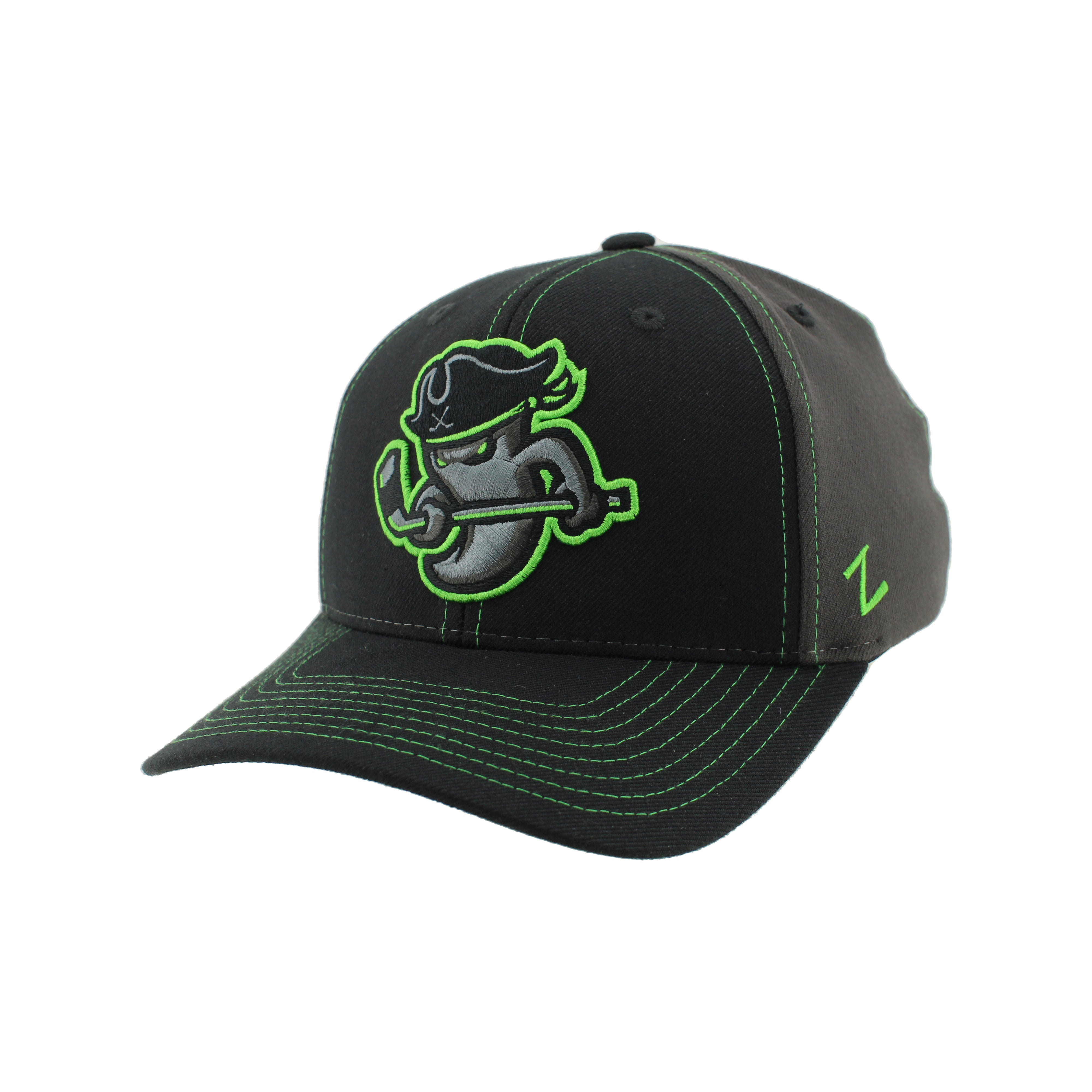 Savannah Ghost Pirates Z310 ZH Black/ Nuc Green Element Hat