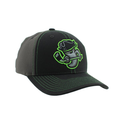 Savannah Ghost Pirates Z310 ZH Black/ Nuc Green Element Hat