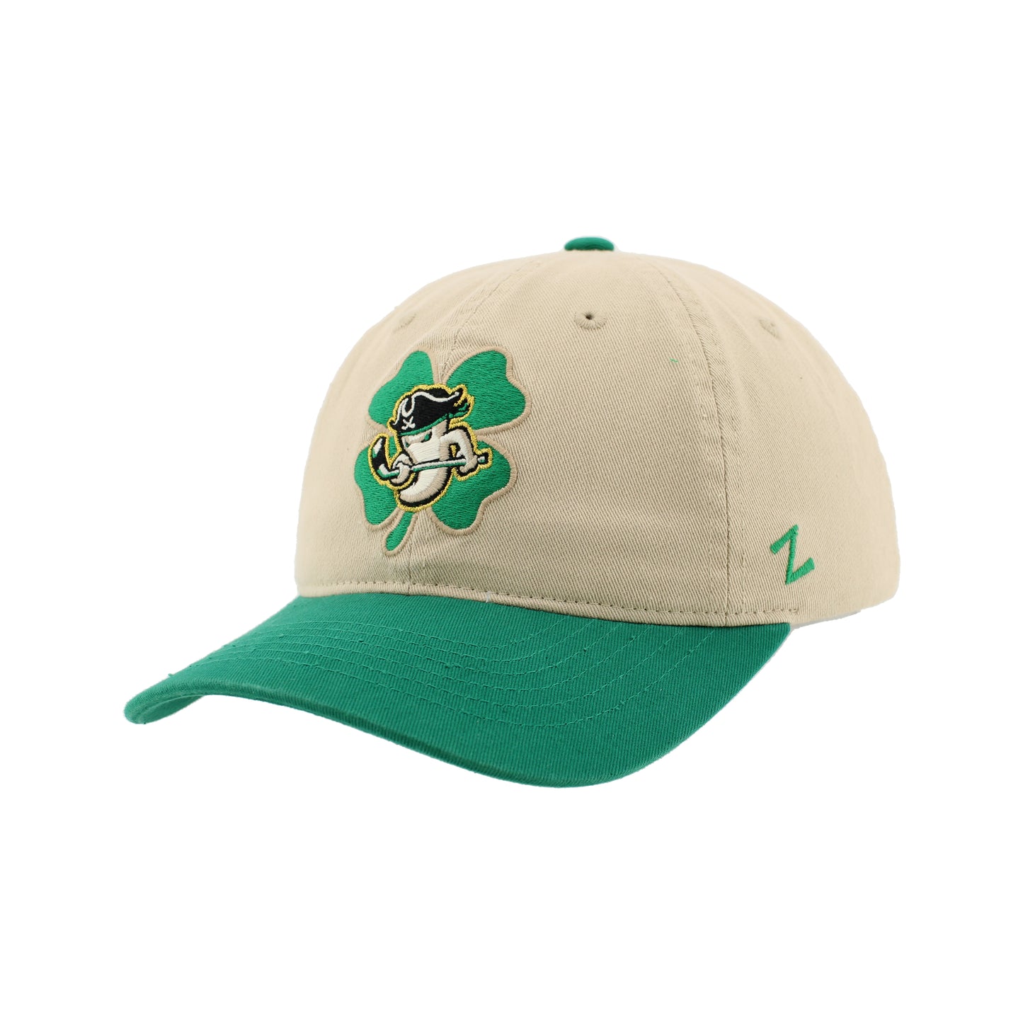 Savannah Ghost Pirates St. Pats Shamrock/Ghost Logo Hat