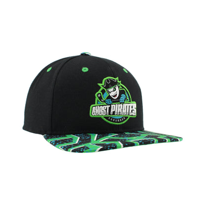 Savannah Ghost Pirates Retro Z11 Black Snapback w/ Printed Brim