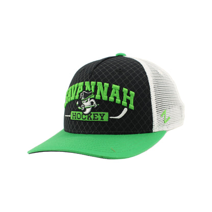 Savannah Ghost Pirates Champ Black /Stone Netting Hat