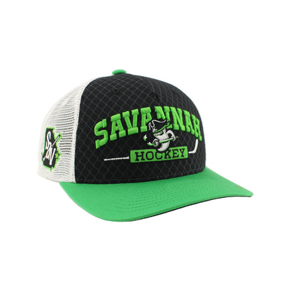Savannah Ghost Pirates Champ Black /Stone Netting Hat