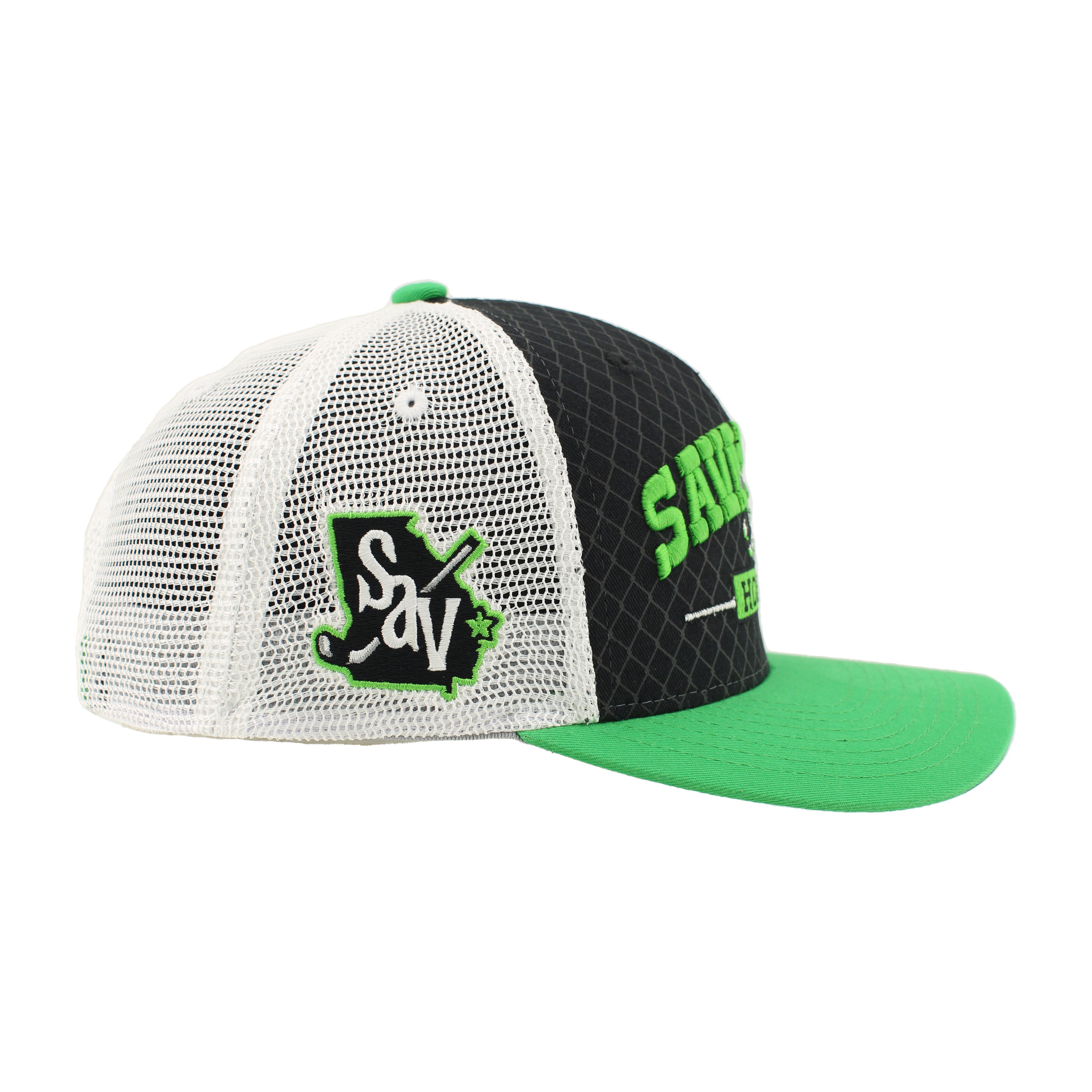 Savannah Ghost Pirates Champ Black /Stone Netting Hat