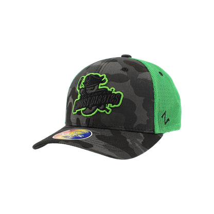 Ghost Pirates Zephyr Youth Camo Green Mesh Hat