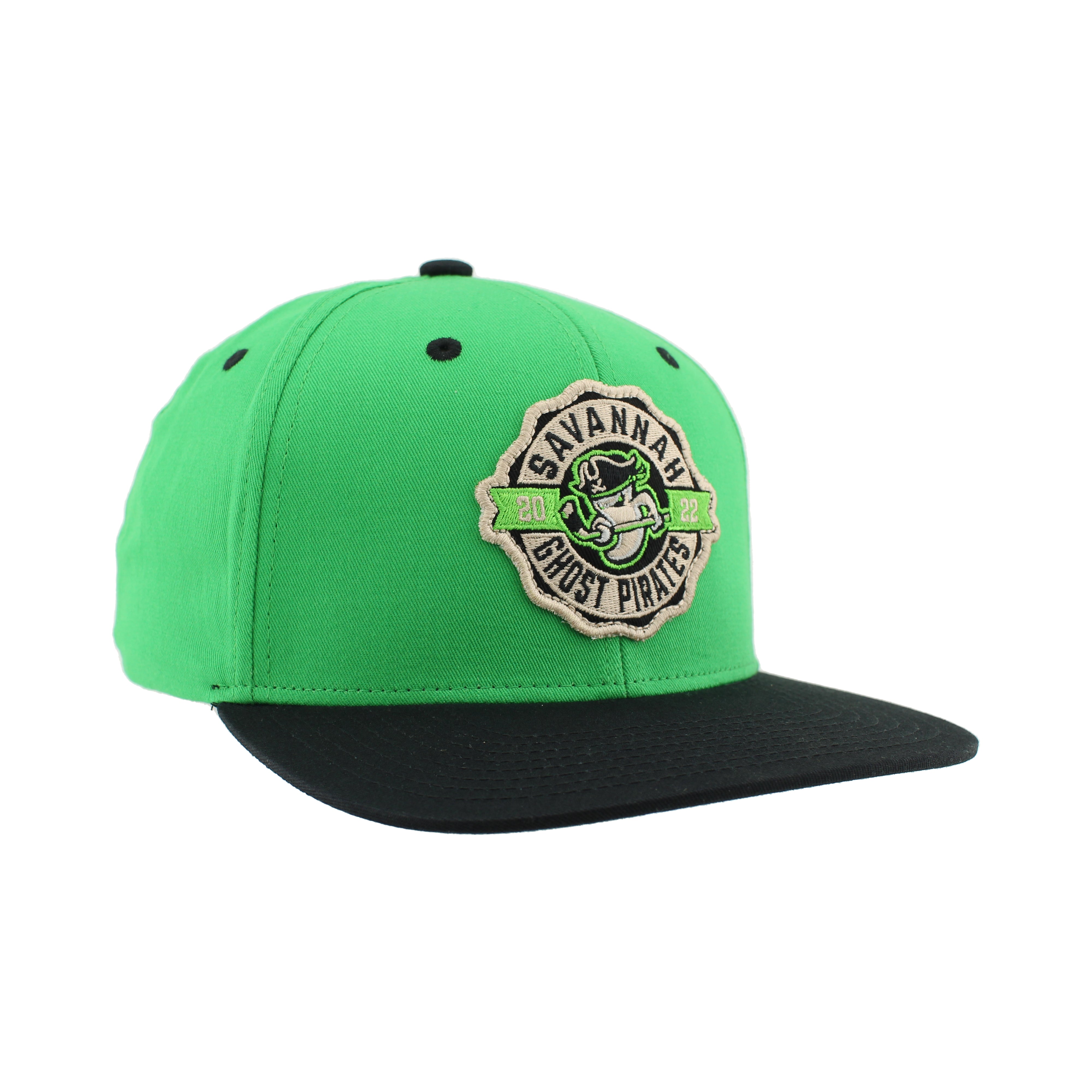 Savannah Ghost Pirates Zephyr Green/Blk Shilling Snapback