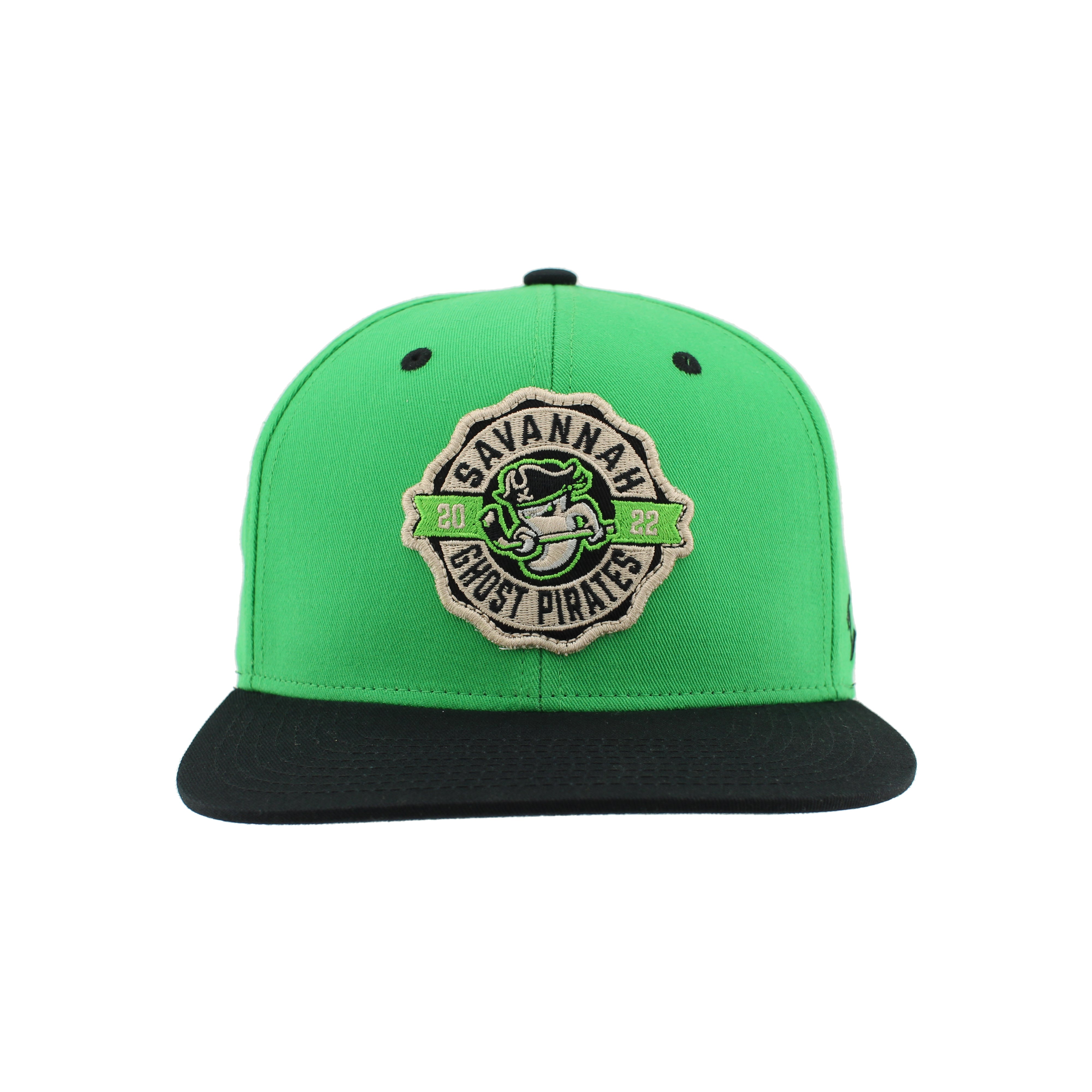 Savannah Ghost Pirates Zephyr Green/Blk Shilling Snapback