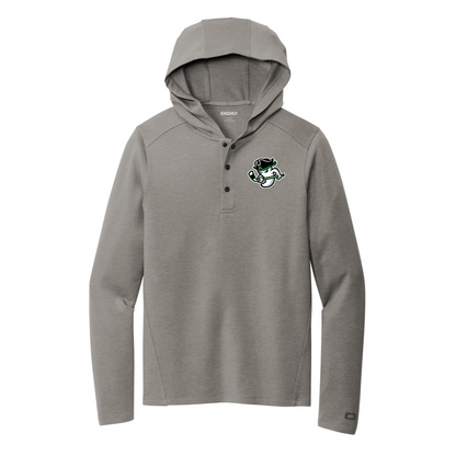Ghost Pirates Grey OGIO Flex Hooded Henley