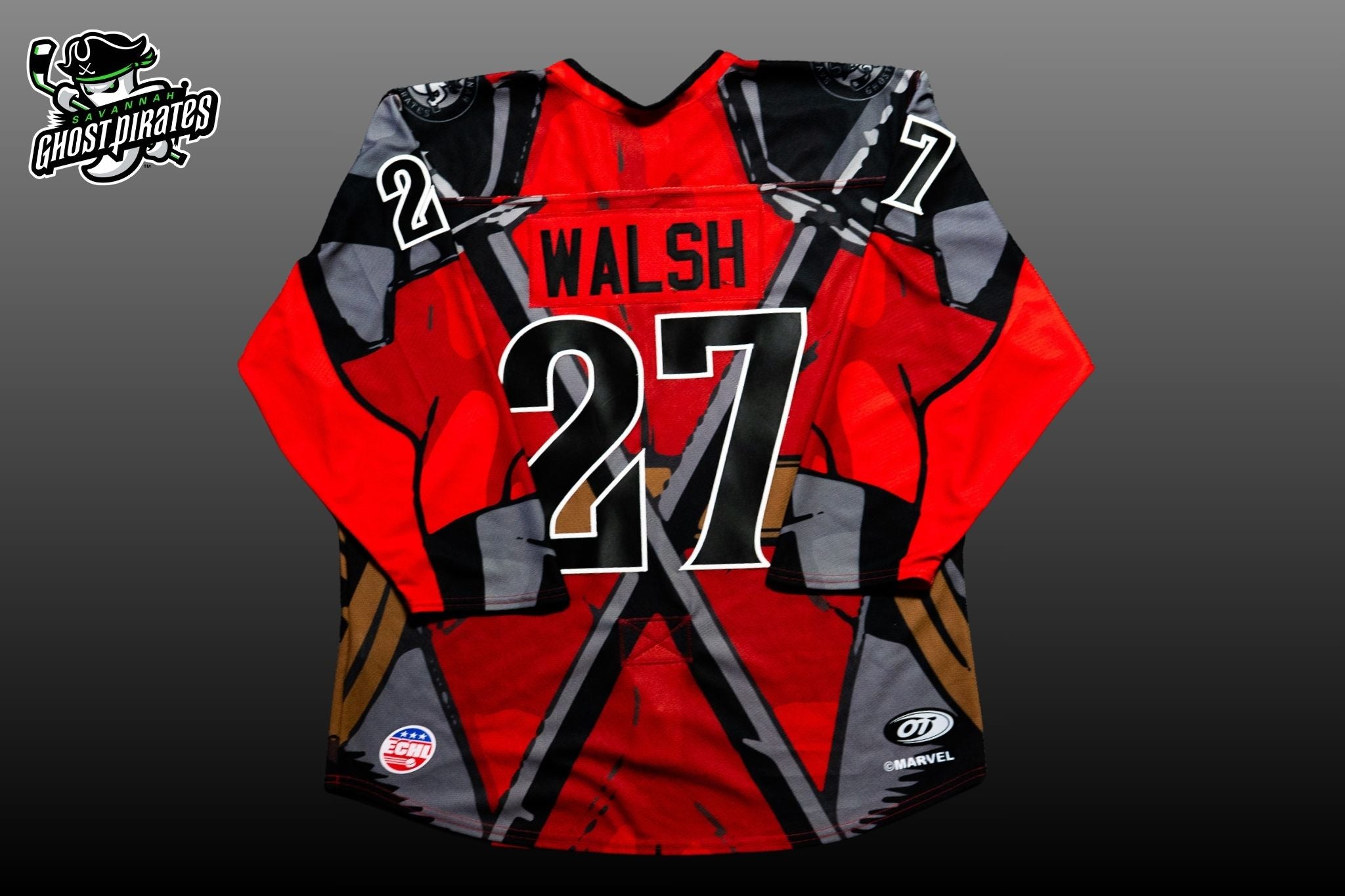 #27 WALSH Player Issued Deadpool Jersey (Size 56)