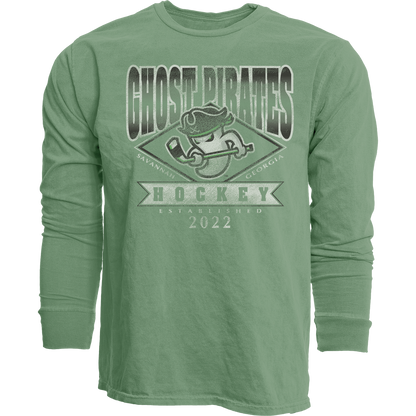 Ghost Pirates Green Joyful Laughter LS T-Shirt