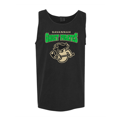Ghost Pirates Black Comfort Colors Heavyweight Tank Top