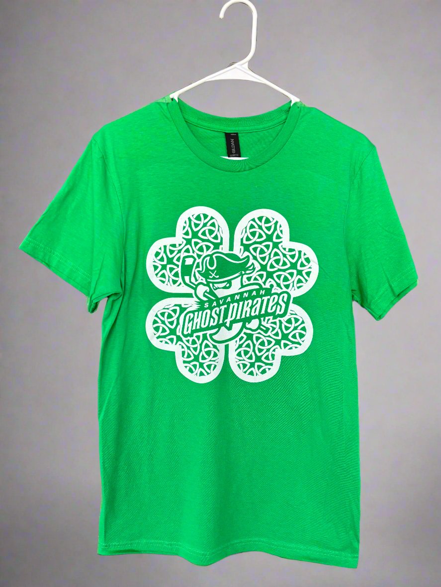 Ghost Pirates 32 Degrees St. Patrick's Green 4 Leaf Clover T-shirt