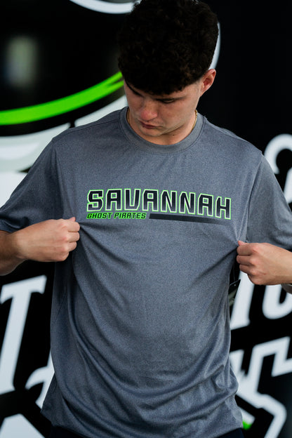 Savannah Ghost Pirates Colosseum Physics S/S Tee - Heather Charcoal