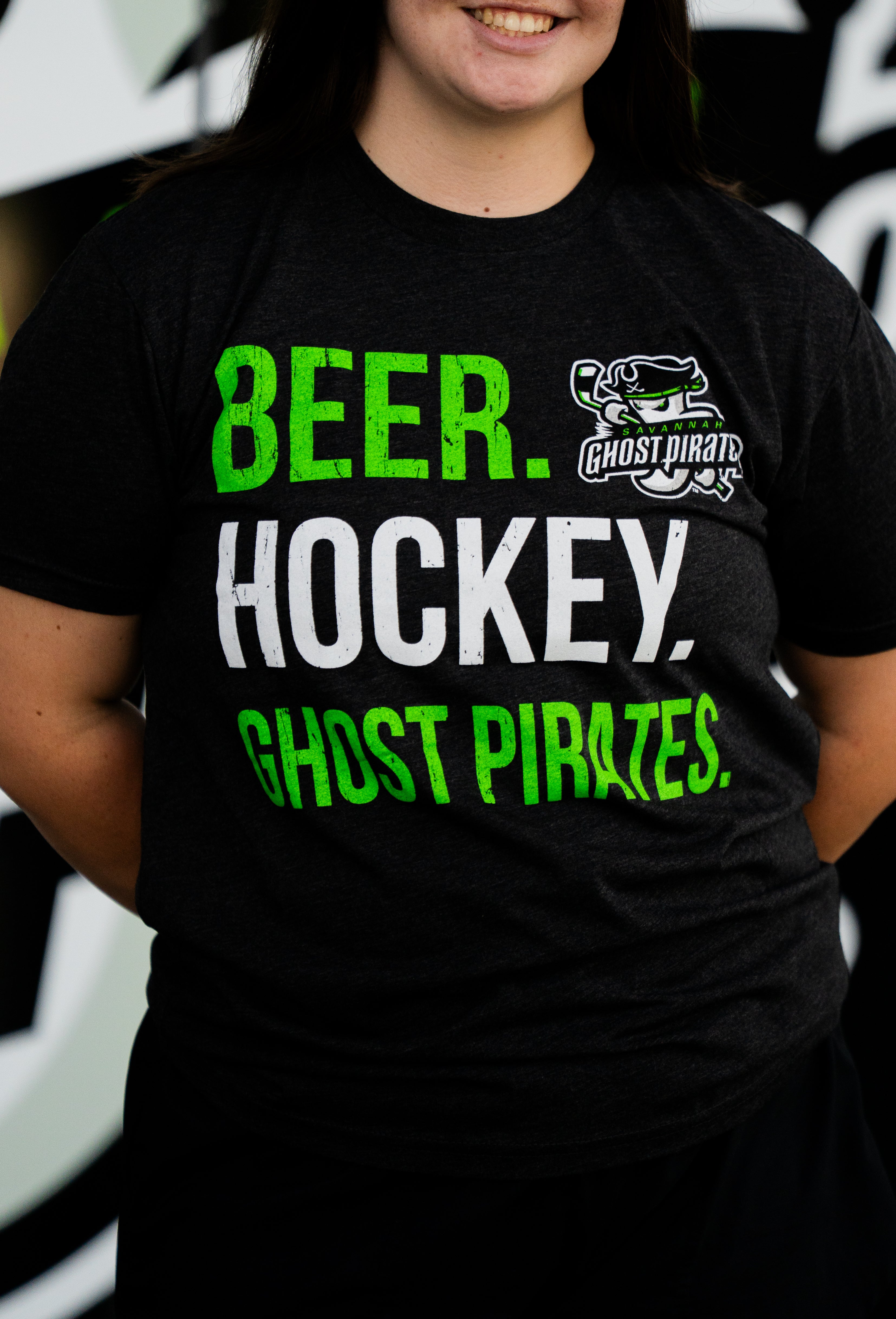 Savannah Ghost Pirates Beer Hockey Tee