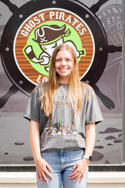 Ghost Pirates Grey Stick Rack T-Shirt